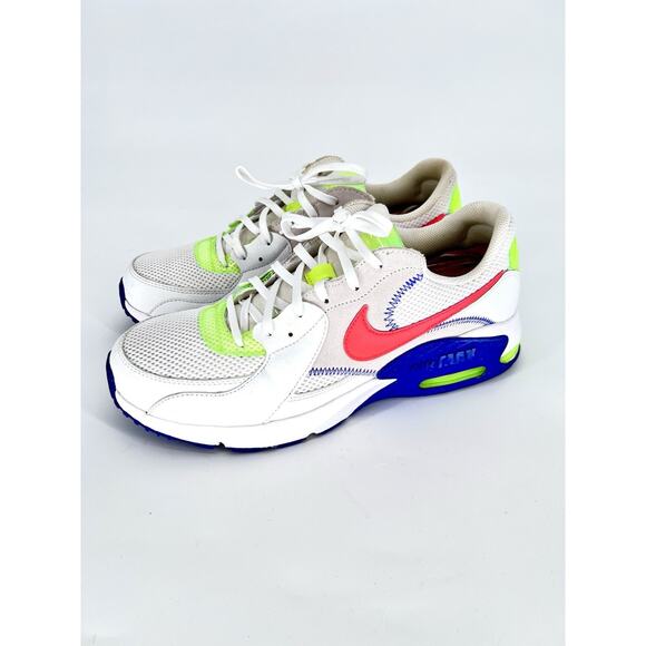 Nike Air Max Excee Shoes Mens Size 10.5 White Purple Volt Neon Green DD2985-100 - Picture 3 of 8